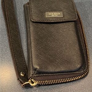 Kate Spade Black Wristlet Bag